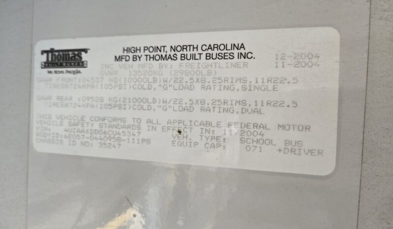 2006 Freightliner Thomas Built full
