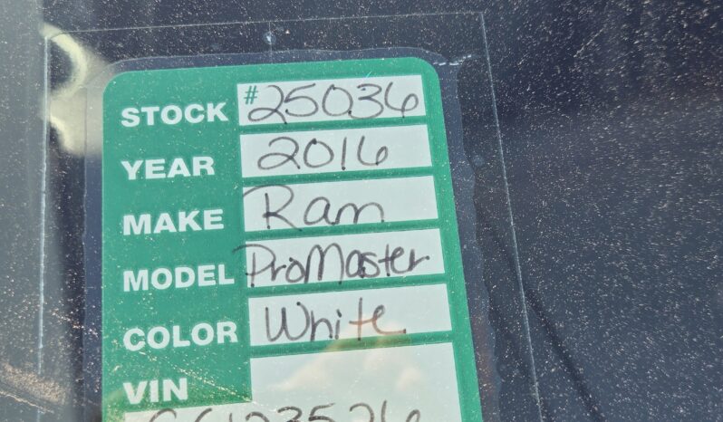 2016 Dodge Ram ProMaster 2500 12passenger full