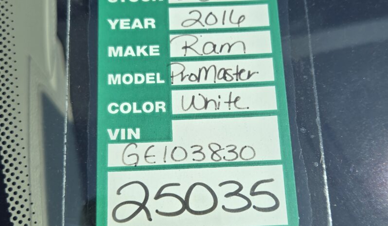 2016 Dodge Ram 2500 ProMaster Van 12pass full
