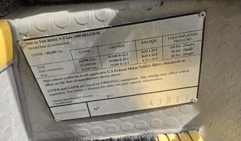 2000 VAN HOOL T2145 TOURING COACH 56-passenger full