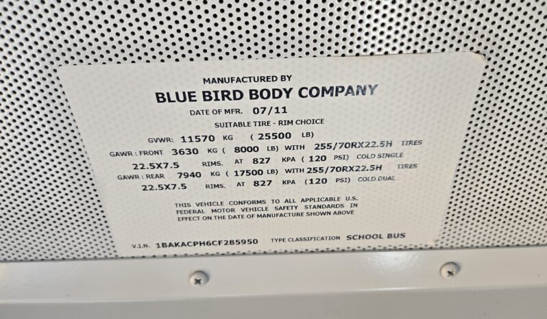 2012 Blue Bird Vision Handi-Bus LOW MILES 14-Pass full