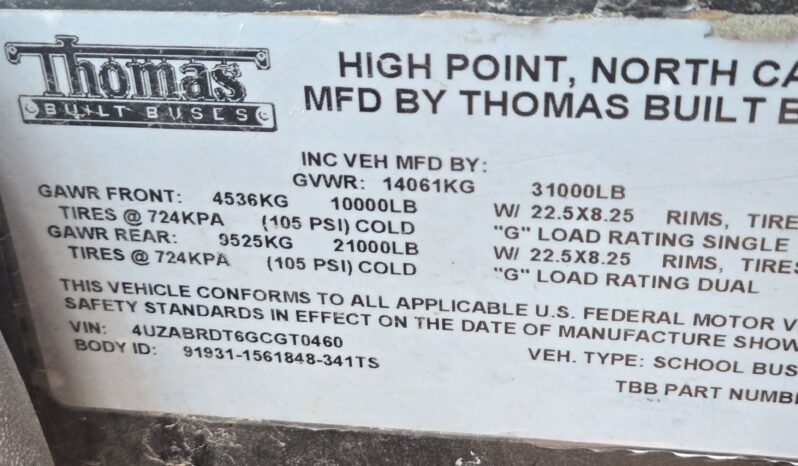 2016 Thomas Built School Bus 77-Pass full