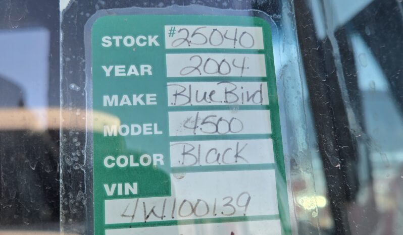 2004 Blue Bird 4500 53 Passenger Bus (LOW MILES!) full