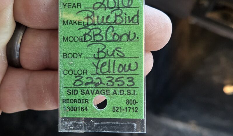 2016 Blue Bird BB Conv 53pass w/cruise 63Kmiles! full