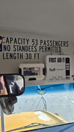 2016 Blue Bird BB Conv 53pass w/cruise 63Kmiles! full