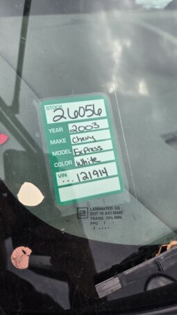 2003 Chevrolet Express Mini Bus 14pass/ 68Kmi full