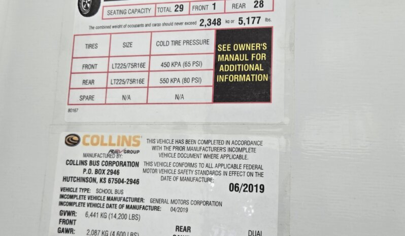2019 Chevrolet 4500 Collins 29pass full