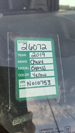 2019 Chevrolet G4500 Collins 29Pass (15Kmi) full