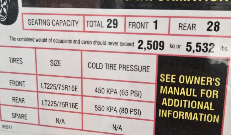 2019 Chevrolet G4500 Collins 29Pass (15Kmi) full