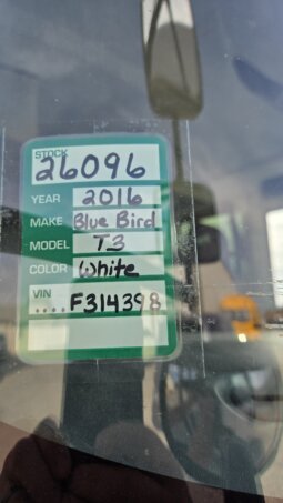 2016 Blue Bird All American T3 Activity BUS w/71Kmiles full